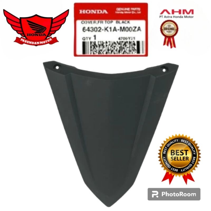 64302-K1A-M00ZA Cover front top tameng panel dasi kecil tanpa dudukan plat beat led deluxe street 20