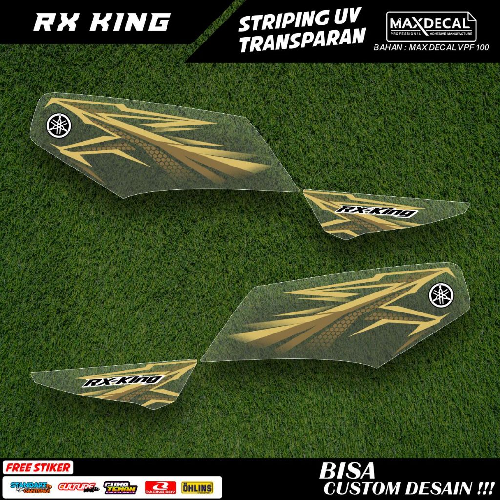 striping rx king transparan variasi original custome minimalis 2003 hitam full body airbrush rx-3