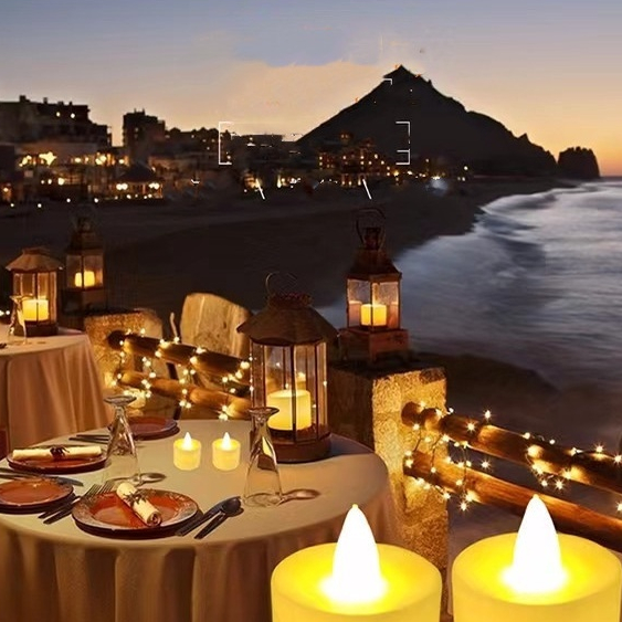 BESTPROMO Lampu Lilin Elektrik Lampu Baterai Lampu Lilin Baterai Lampu Tidur