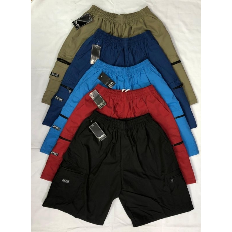 {GROSIR} celana pendek pria dewasa santai | celana pendek kolor pria bahan parasut ALL SIZE