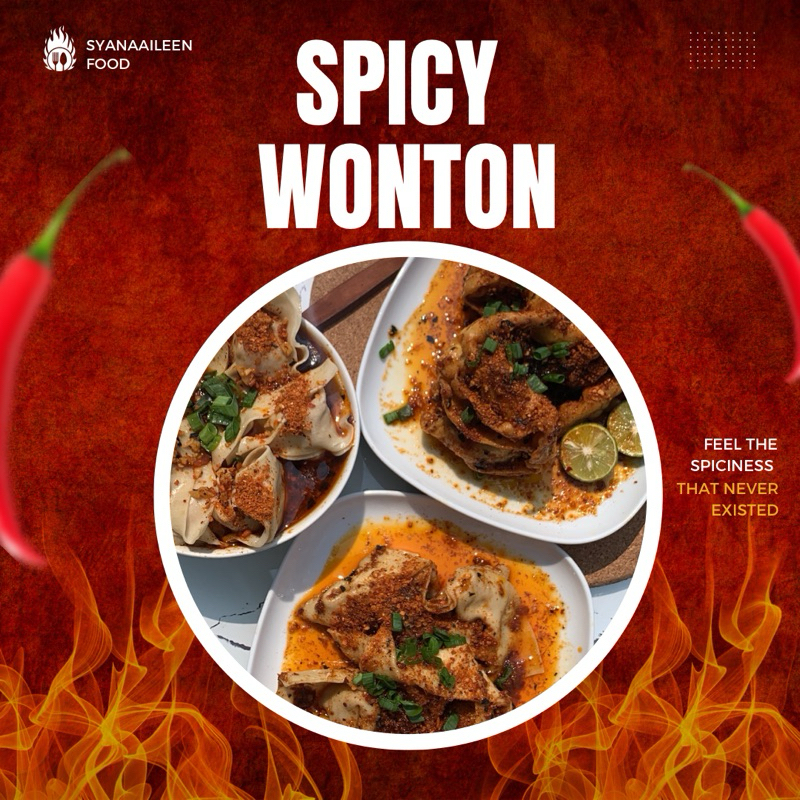 

PANGSIT WONTON SPICY CHILI OIL SPESIAL FULL DAGING AYAM / PANGSIT KUAH / PANGSIT KUKUS / PANGSIT GORENG