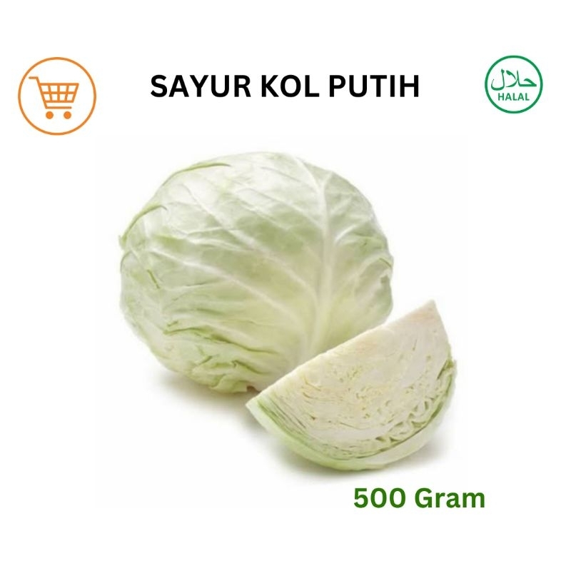 

Sayur kol putih segar 500 Gram