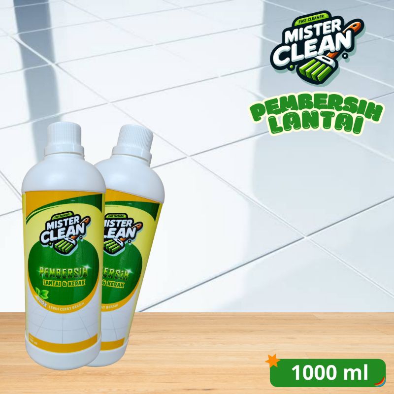 MISTER CLEAN PEMBERSIH NODA KERAK LANTAI DI LANTAI - PEMBERSIH TOILET - PEMBERSIH LANTAI KAMAR MANDI