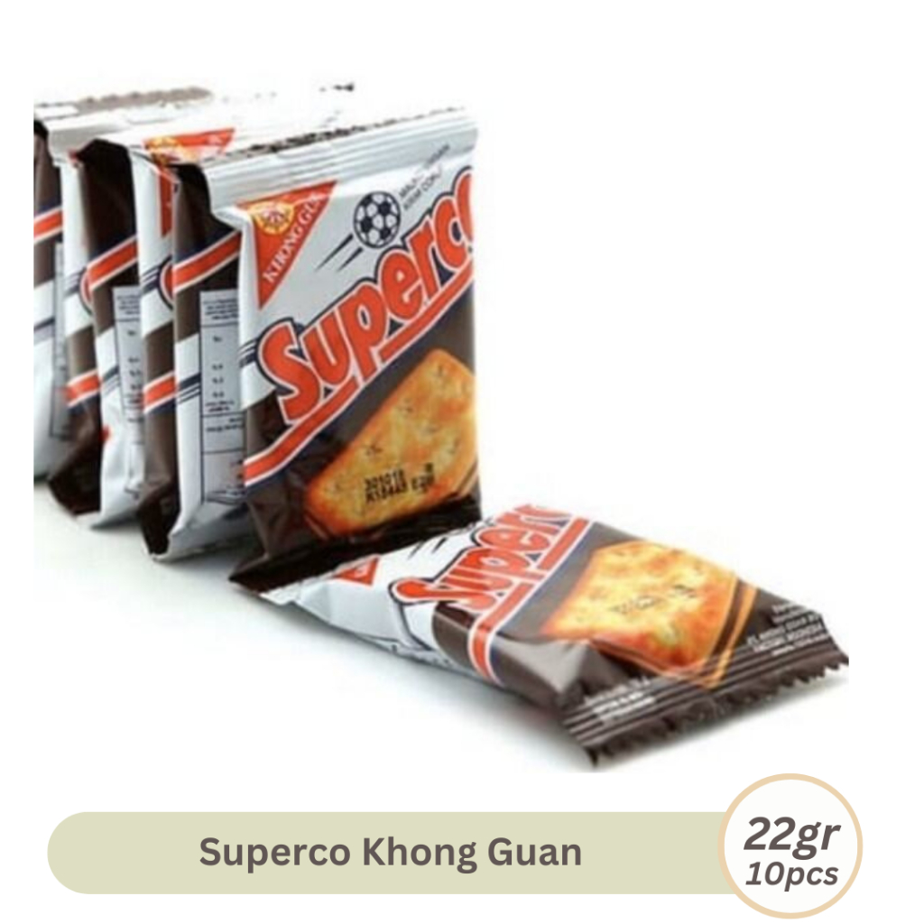 

Khong Guan Superco 22gr x 10pcs/pack Malkist Dengan Krim Rasa Cokelat