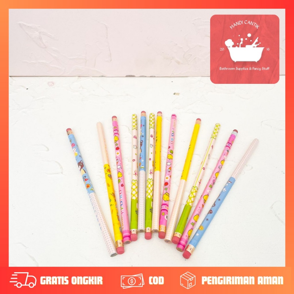 

PENSIL 2B DAN PENGHAPUS KARAKTER KARTUN MURAH 1 lusin (12 PCS) PS-1253