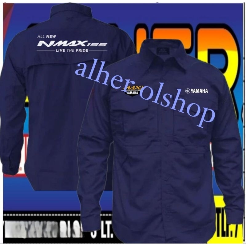 kemeja tactical Yamaha nmax baju tactical Yamaha nmax kemeja Yamaha nmax baju Yamaha nmax seragam Ya