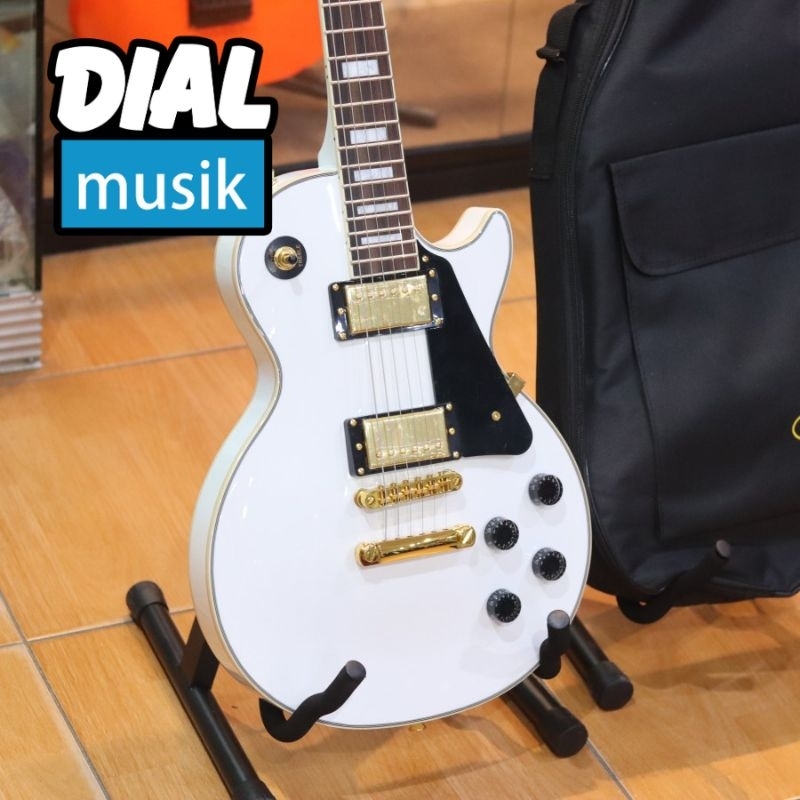 SQOE SELP-300 Ailpine White with Gold Hardware / SELP 300 / SELP300 / SQOE LESPAUL