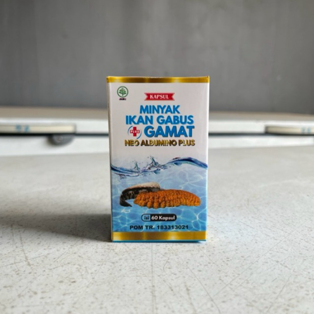 Minyak Ikan Gabus plus Minyak Gamat 60 kapsul