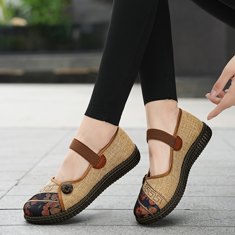 TERBARU QINGSHUI Loafers Shoes Sepatu Wanita Sepatu Dance Latin Wanita Line Dance Sepatu Terbaru