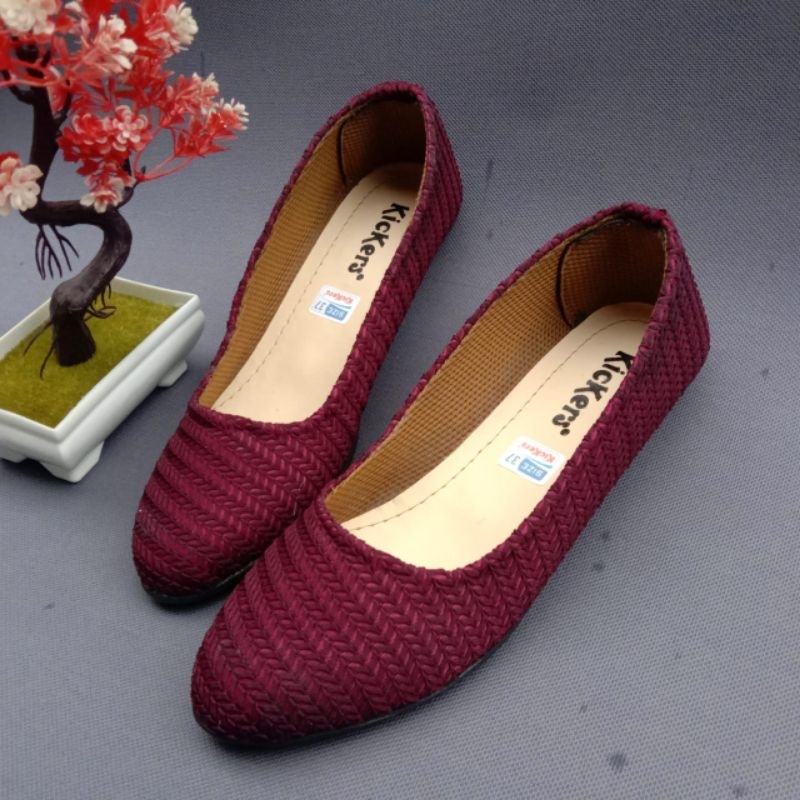 Sepatu rajut wanita / sepatu flat shoes wanita