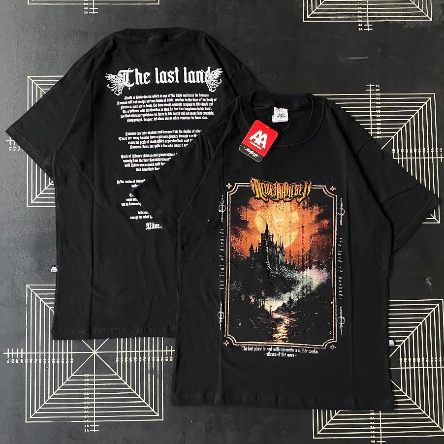 T-shirt Distro Black Metal Underground Hell God Graphic Behemoth / Kaos Deathmetal Pria & Wanita Len