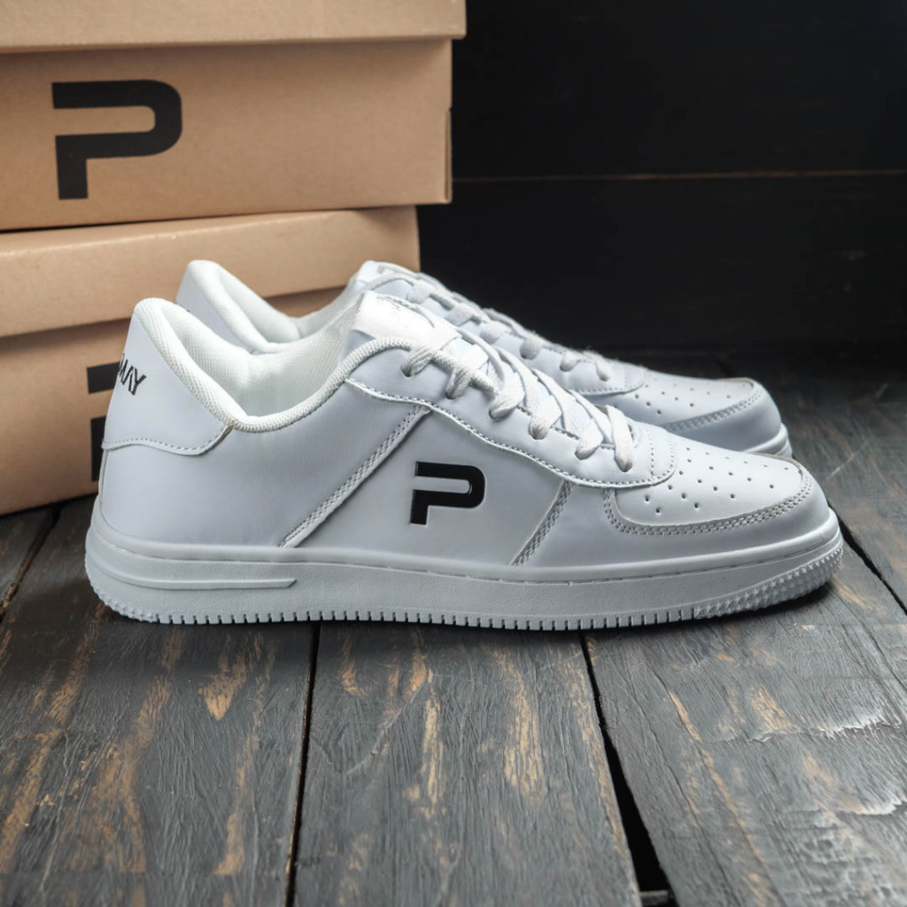 ORIGINAL PAULMAY - Sepatu Sneakers Pria Wanita Denver - White Black