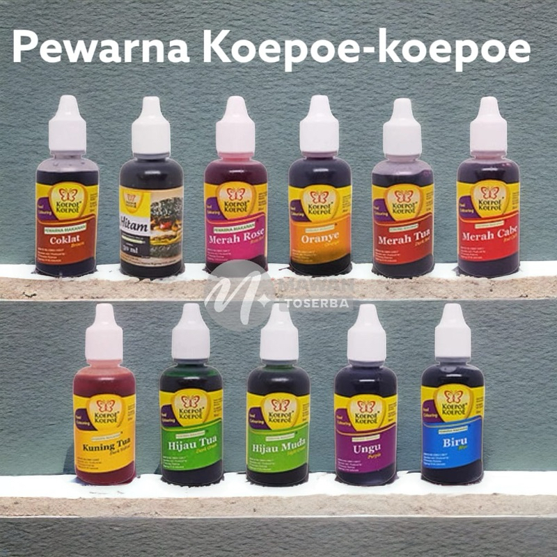 

Pewarna Makanan Koepoe Koepoe 30 ml / Aneka Warna Makanan Kupu