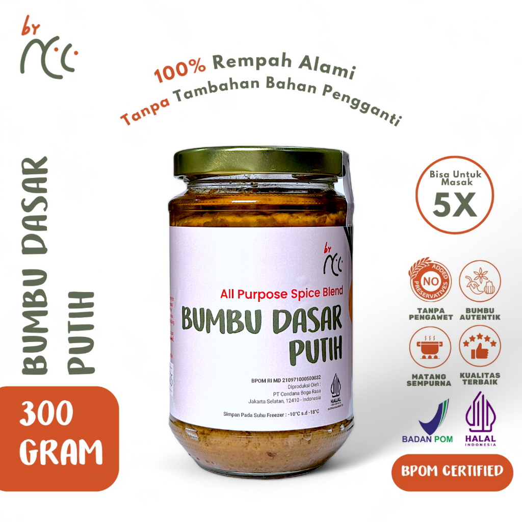 

By NCC Bumbu Dasar Putih / Kuning / Merah / Hijau / Hitam Jar 300gr