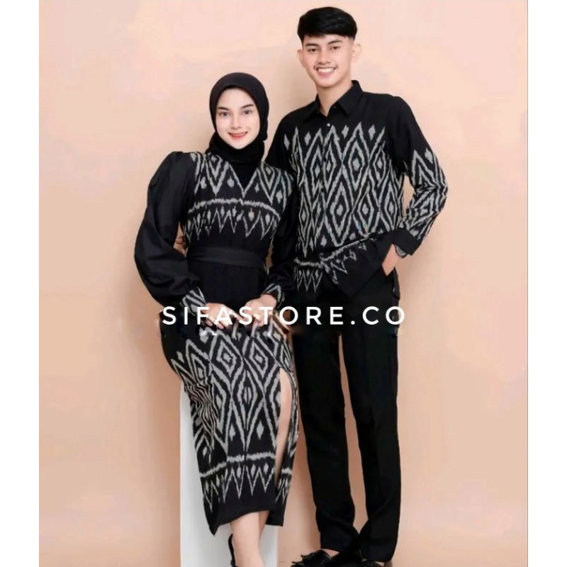 (READY STOK) - BAJU BATIK COUPLE PASANGAN -  BAJU COUPLE KELUARGA - BAJU COUPLE TENUN -   BATIK COUP