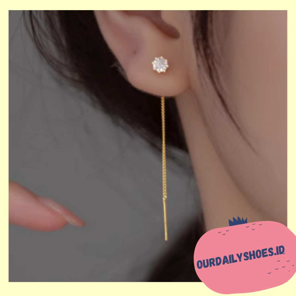 [ODS] Anting Tusuk Model Jurai Fashion Korea K79 /Anting Rumbai Panjang Wanita