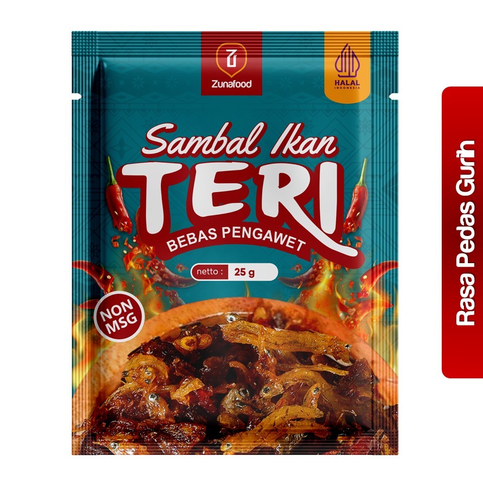 

SAMBAL DIET - Zunafood Sambal Ikan Teri (Bebas Pengawet, Bebas MSG)