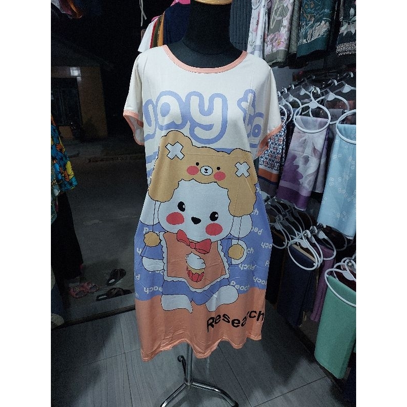 Daster kaos import jumbo
