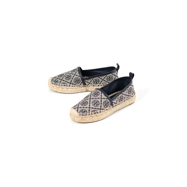 Sepatu TB MONOGRAM NAVY ESPADRILLES 100% ORIGINAL