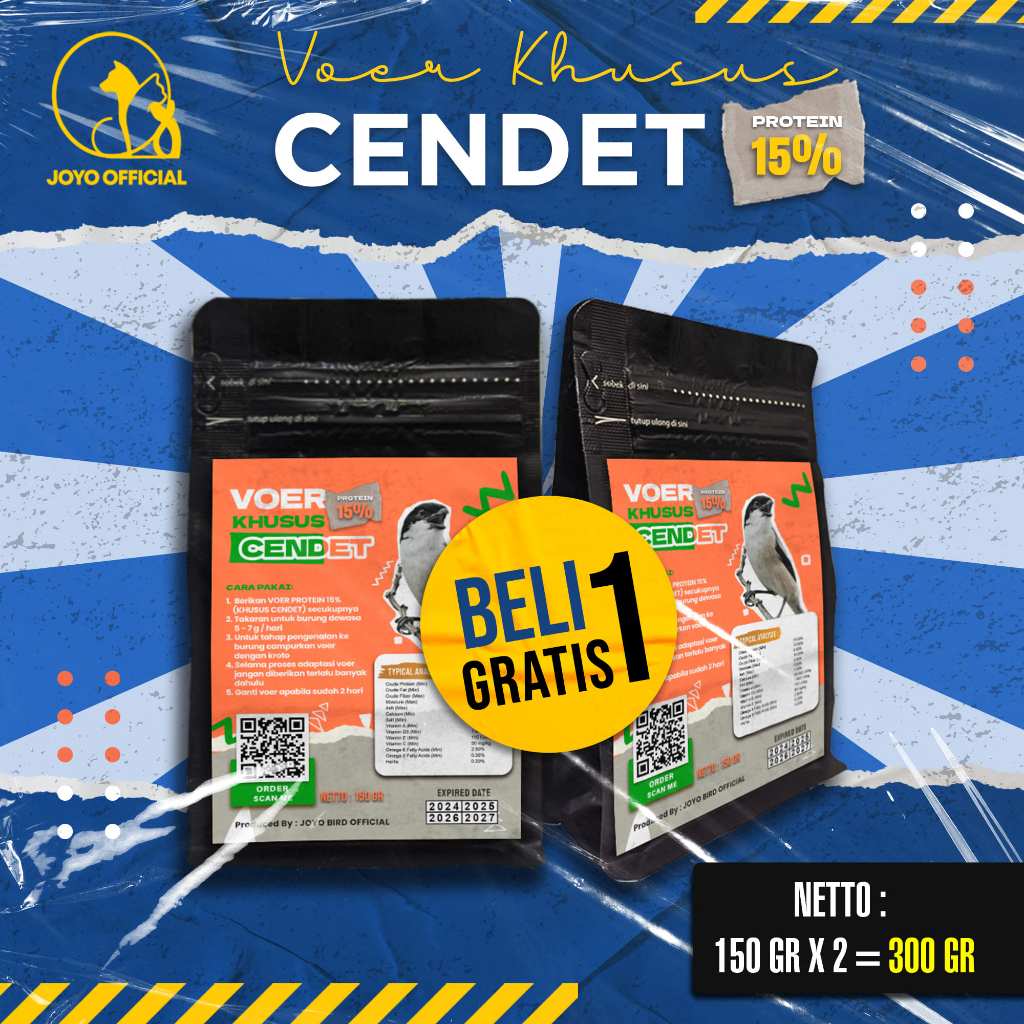 BELI 1 GRATIS 1 MAKANAN BURUNG CENDET | VOER BURUNG CENDET | VOER HARIAN | VOER NUTRISI KOMPLIT | VO
