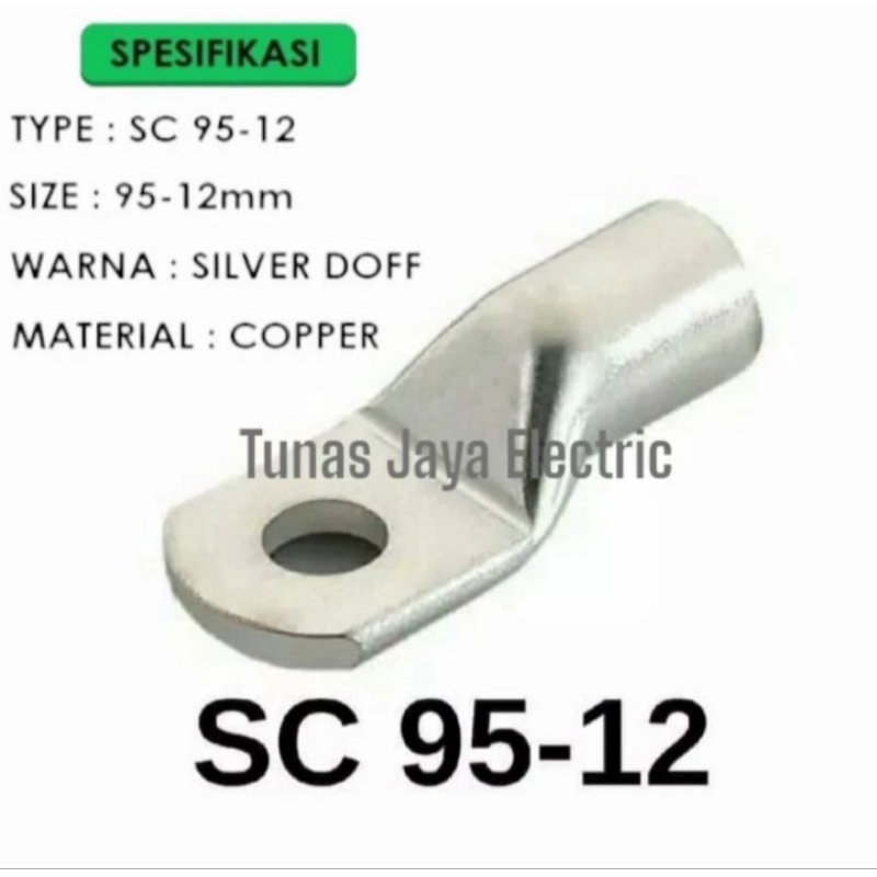Skun Kabel SC 95mm - 12mm FORT Tembaga/Copper