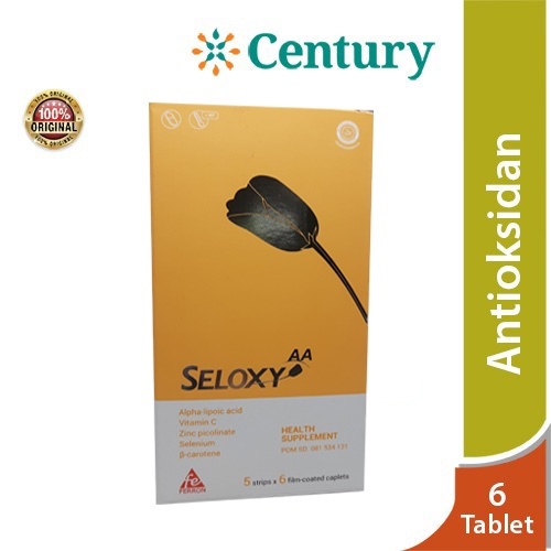 Seloxy AA 6 Kaplet/Antioksidan/Vitamin Kulit/Mencerahkan/Penuaan Dini