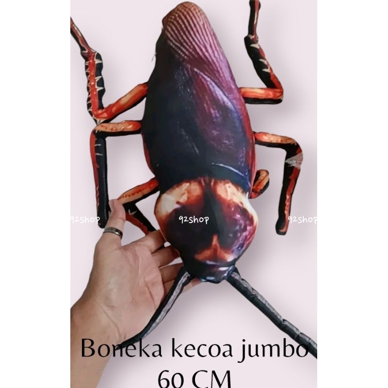 Boneka kecoa jumbo boneka kecoa raksasa boneka giant cockroach mainan prank kecoa