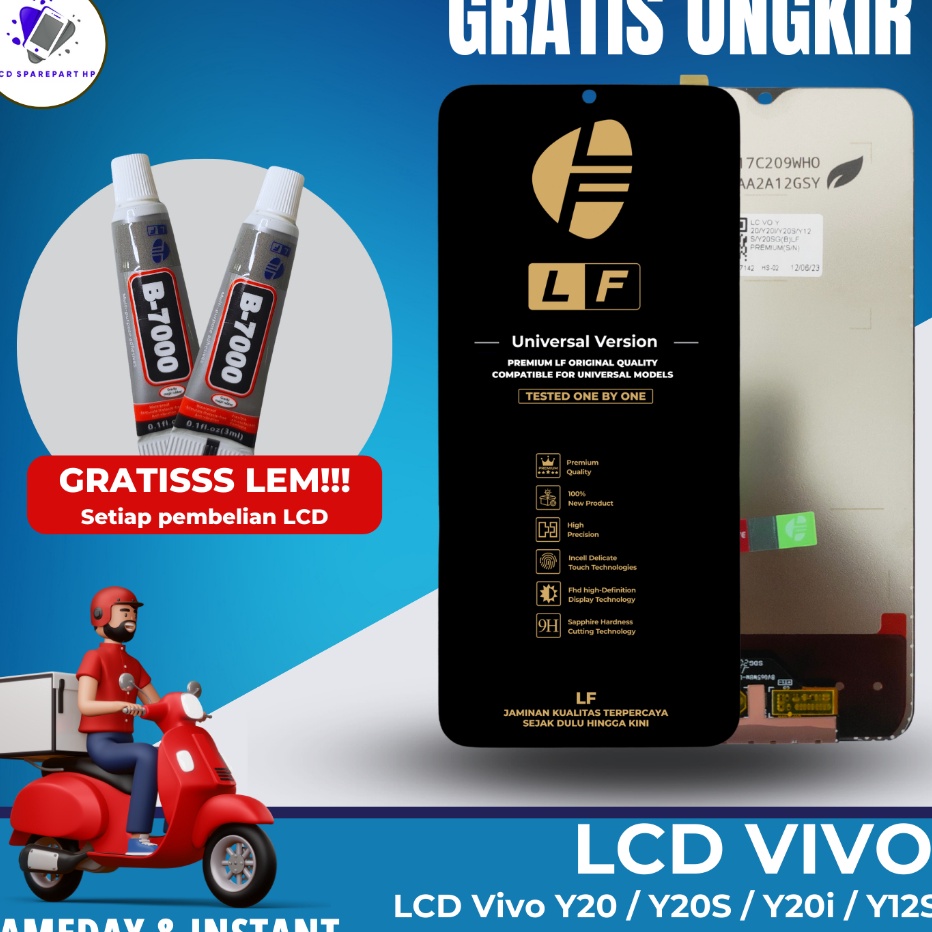 Dapatkan LCD Vivo Y2  Vivo Y2S  Vivo Y2i  Vivo Y12S  Vivo Y15S  Vivo Y2SG Fullset Touchscreen