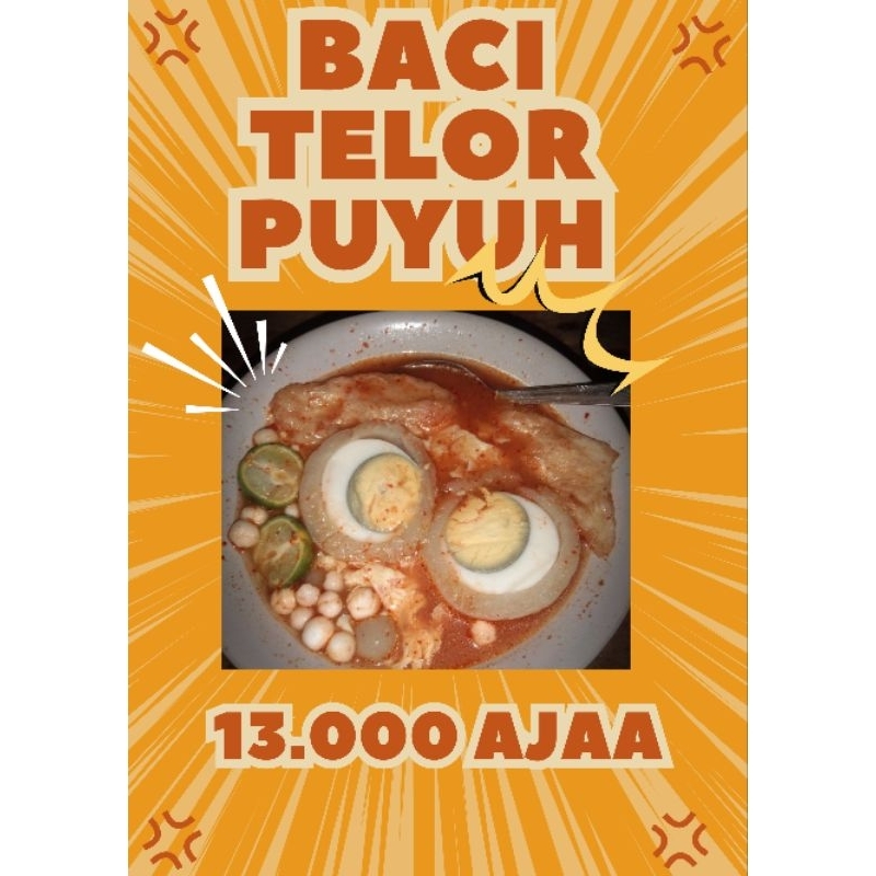 

BASO ACI TELOR PUYUH