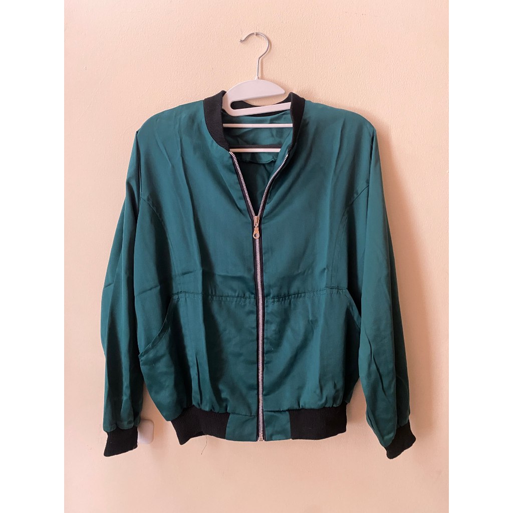 Jaket Bomber Hijau Tosca