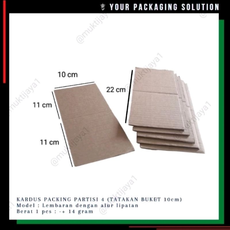 

PARTISI 4 (Buket 10cm) • 22x10cm • Kardus/ Karton Lembaran / Kardus Packing