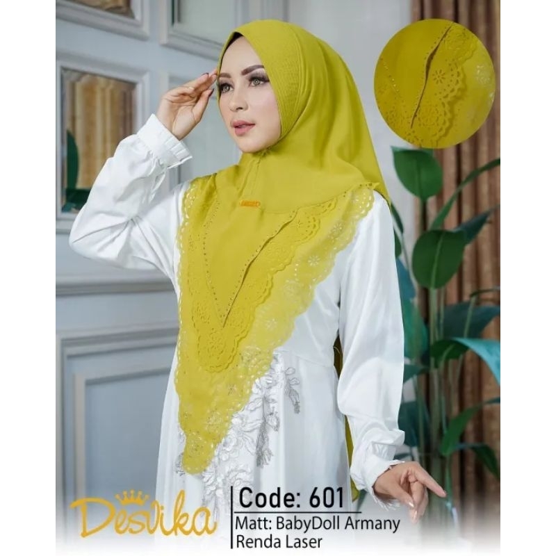 KHIMAR DESVIKA 601 BAHAN CERUTY BABYDOLL ARMANY ORI DESVIKA