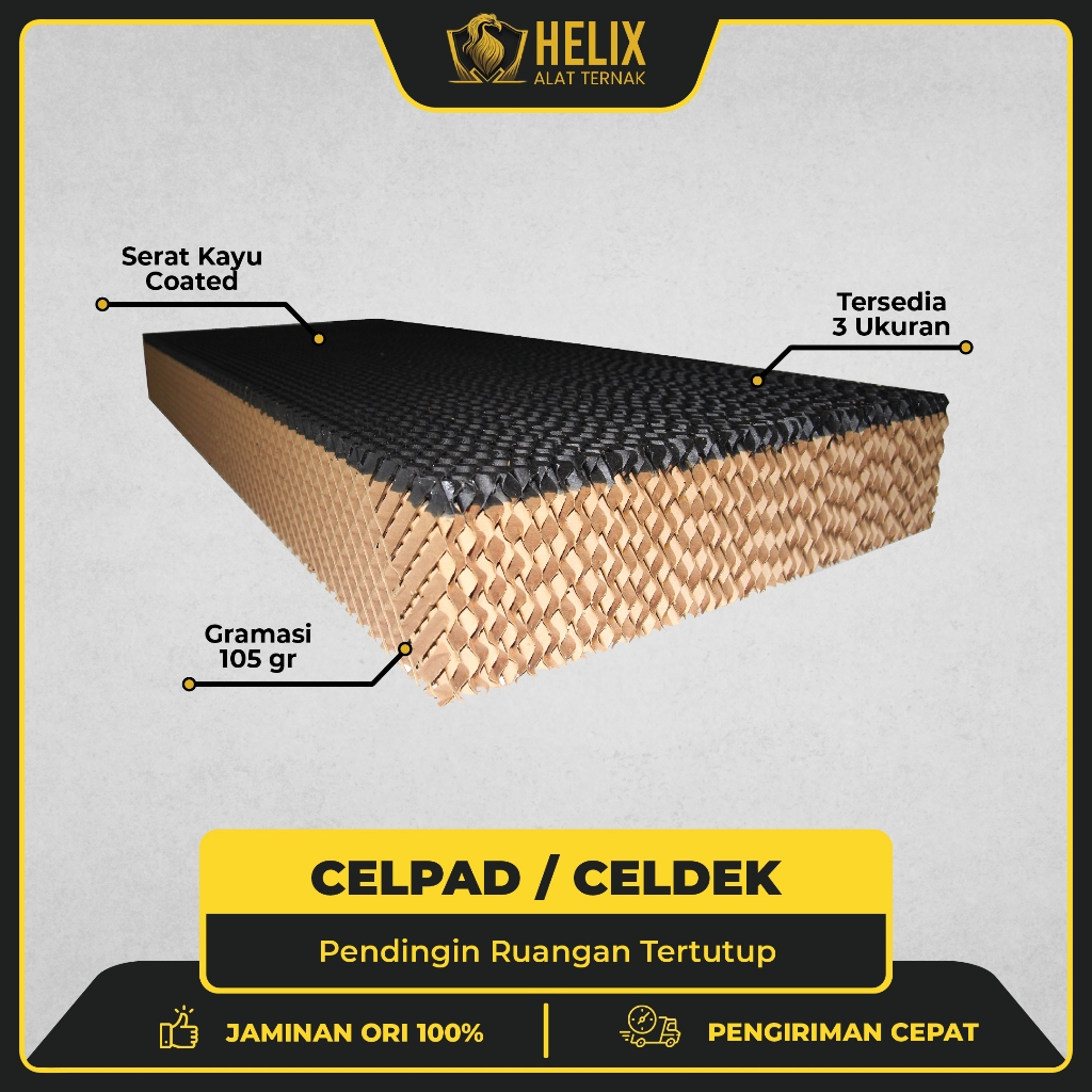 Celdek Celpad Cooling Pad Kandang Ayam 150 / 180 / 200 x 60 x 15 cm