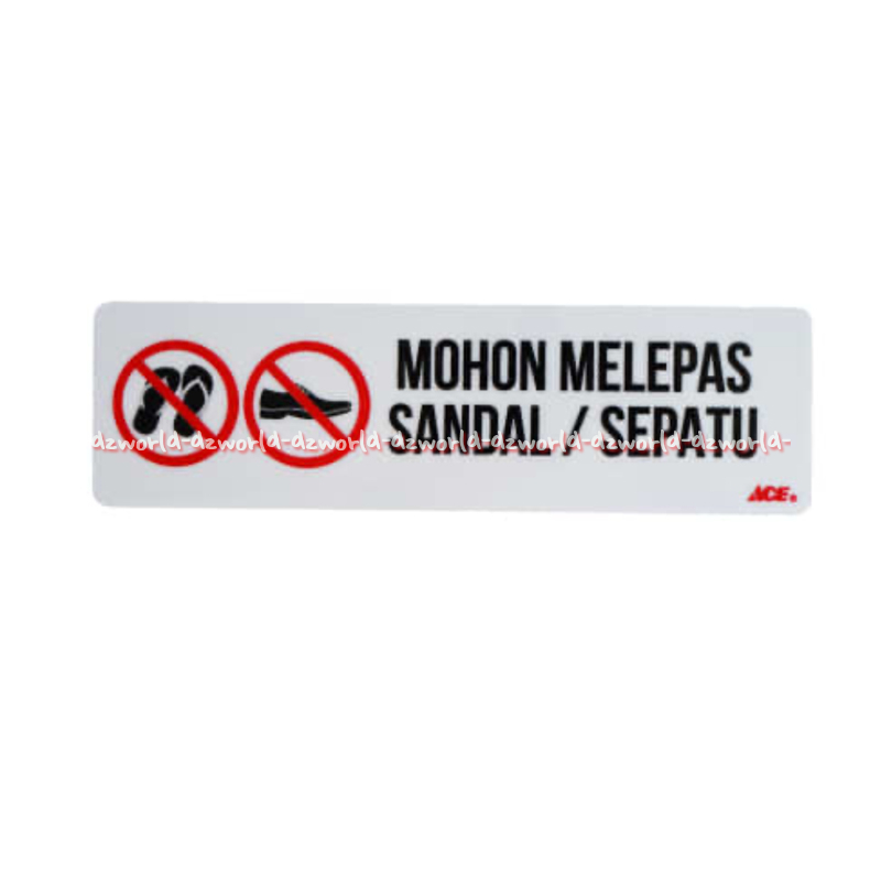 

Krisbow Sticker 26cm Anodized Acrilic Mohon Melepas Sandal Sepatu Akrilik Warna Putih Stiker Pemberitahuan Pada Tempat Umum