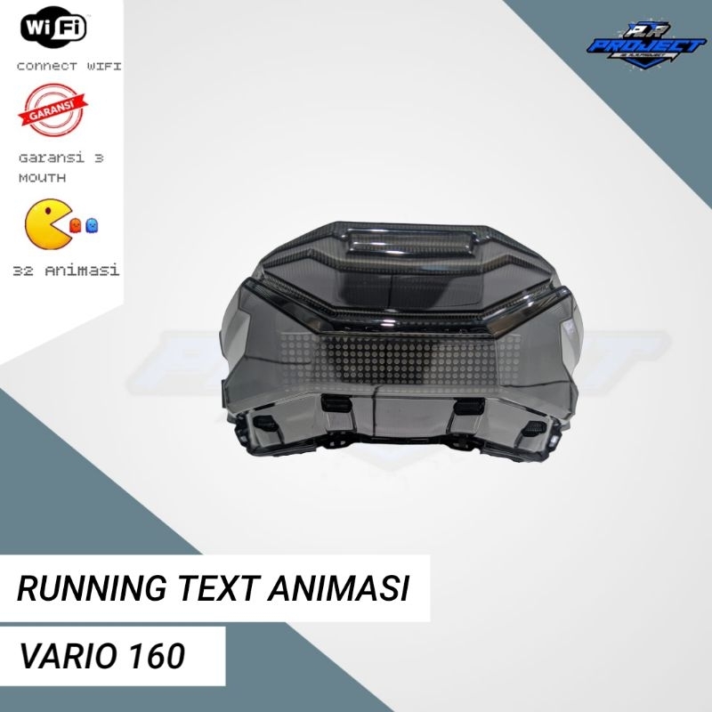 Lampu running text animasi 32 mode vario 160
