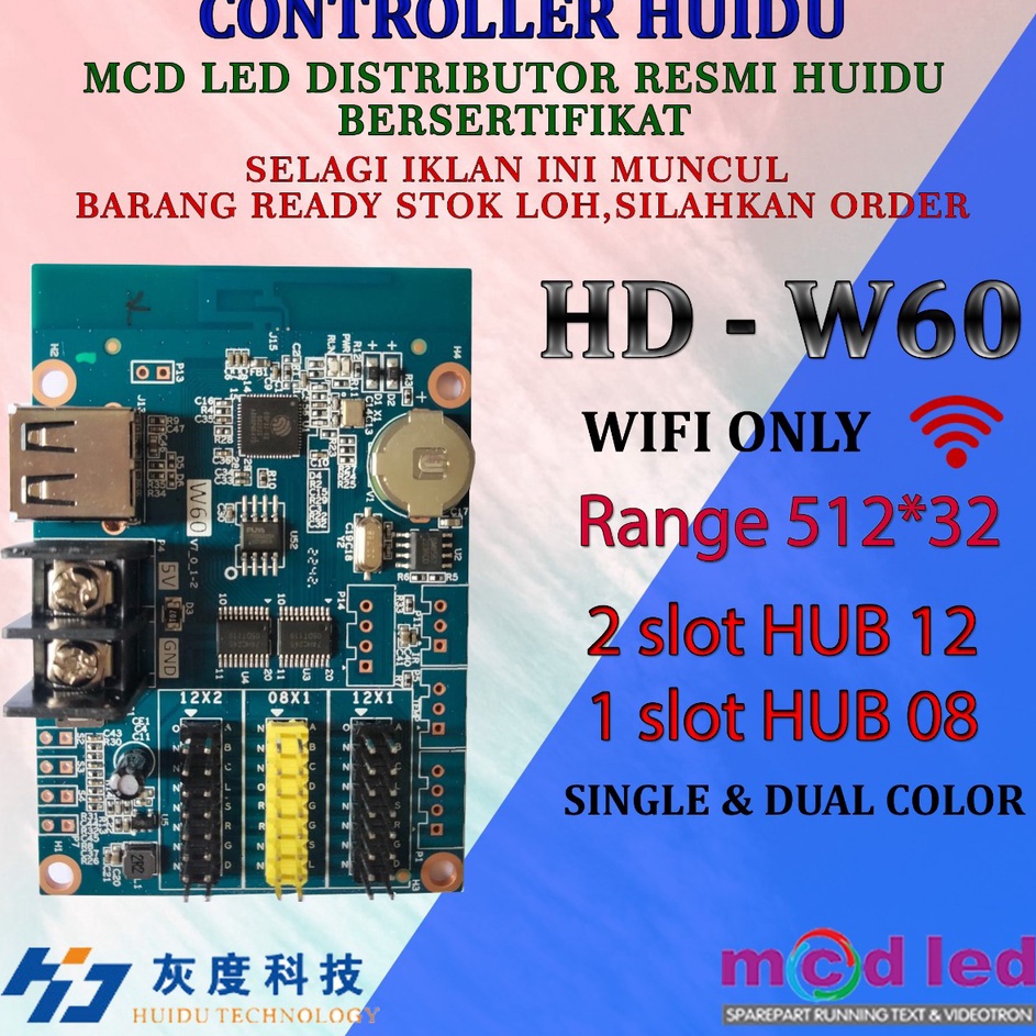 HUIDU HD W6 KONTROLER RUNNING TEXT