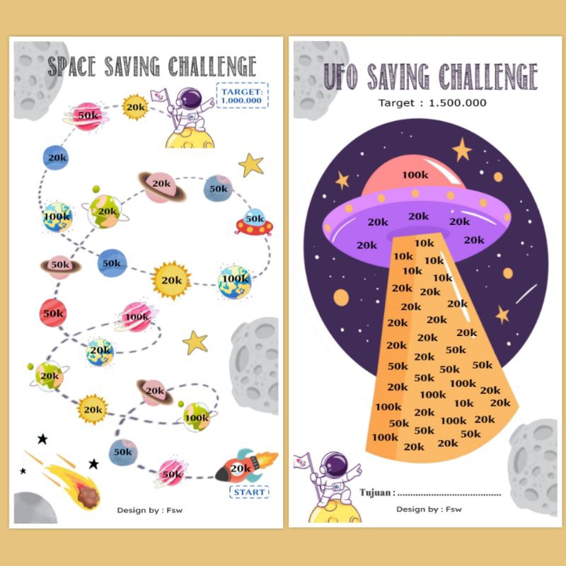 

KERTAS BINDER A6 TANTANGAN MENABUNG SPACE SERIES / KERTAS SAVING CHALLENGE ISI 10 LEMBAR / SET SAVING CHALLENGE TEMA LUAR ANGKASA UNIK