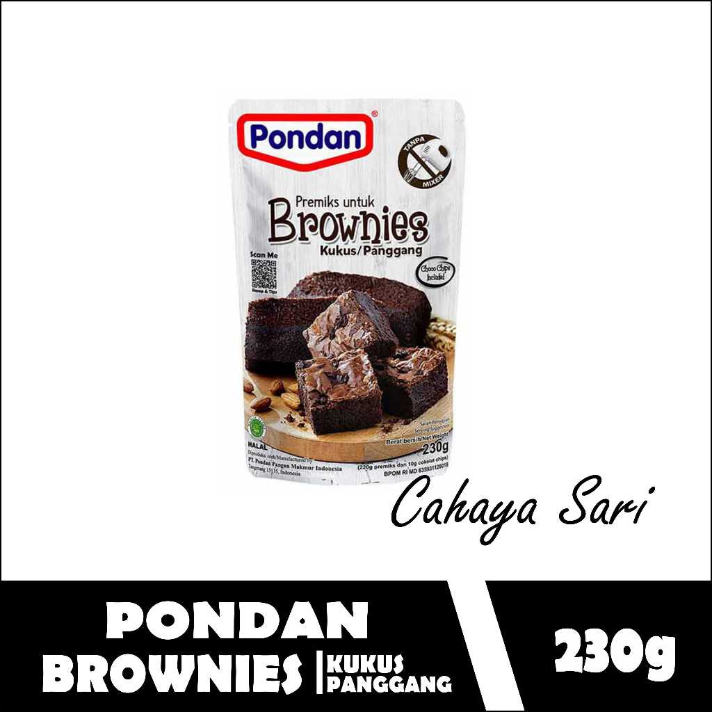 

PONDAN BROWNIES KUKUS/PANGGANG 230 GR