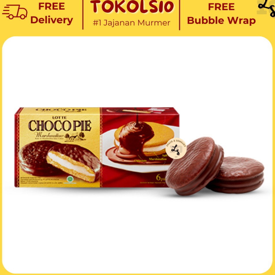 

Lotte Choco Pie Marshmallow Box 1 Pack Isi 12 pcsx28gr
