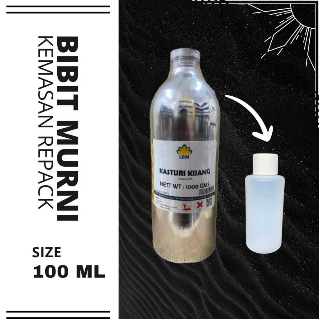 Bibit Parfum 100 ML KASTURI KIJANG Bibit Parfume LBM Original - Bibit Parfum Repack Kasturi Kijang A