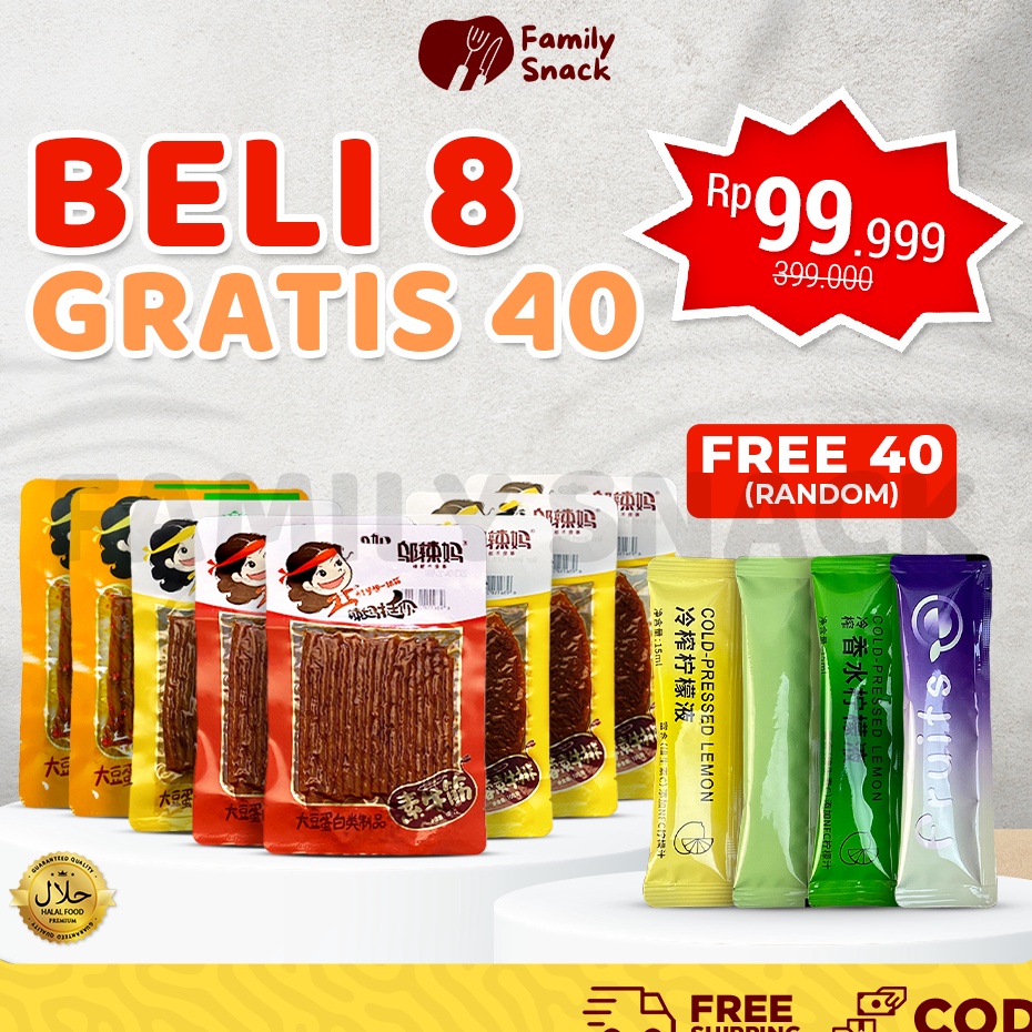 

Jual Latiao Family Snack HALAL Wulama Buy 8 Get 4 Wulama Latiao Bundle Wulama Gluten Cemilan Snack A Food Vegetarian Latiao