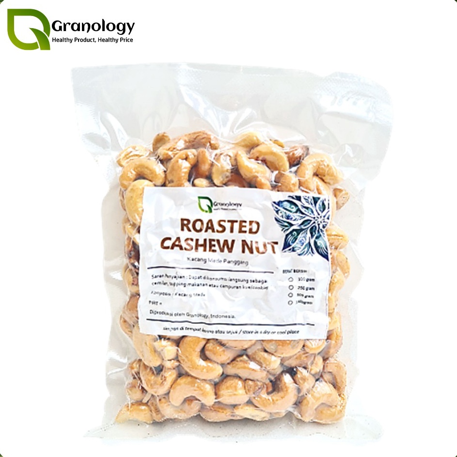 

Ready Stock Roasted Cashew Nut Kacang Mede Oven Pure Original Sehat 25 gram by Granology