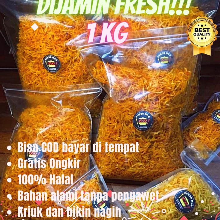 

Termurah Kentang Mustofa 1kg Camilan Cemilan Snack Lauk Keripik Kering Kentang Mustofa Mustopa Kriuk Crispy Renyah Balado Pedas Pedes Manis Kentang Goreng Sambal Sambel Kentang Makanan Tradisional Tanpa Pengawet Murah 1kg 5gr Makanan Ringan