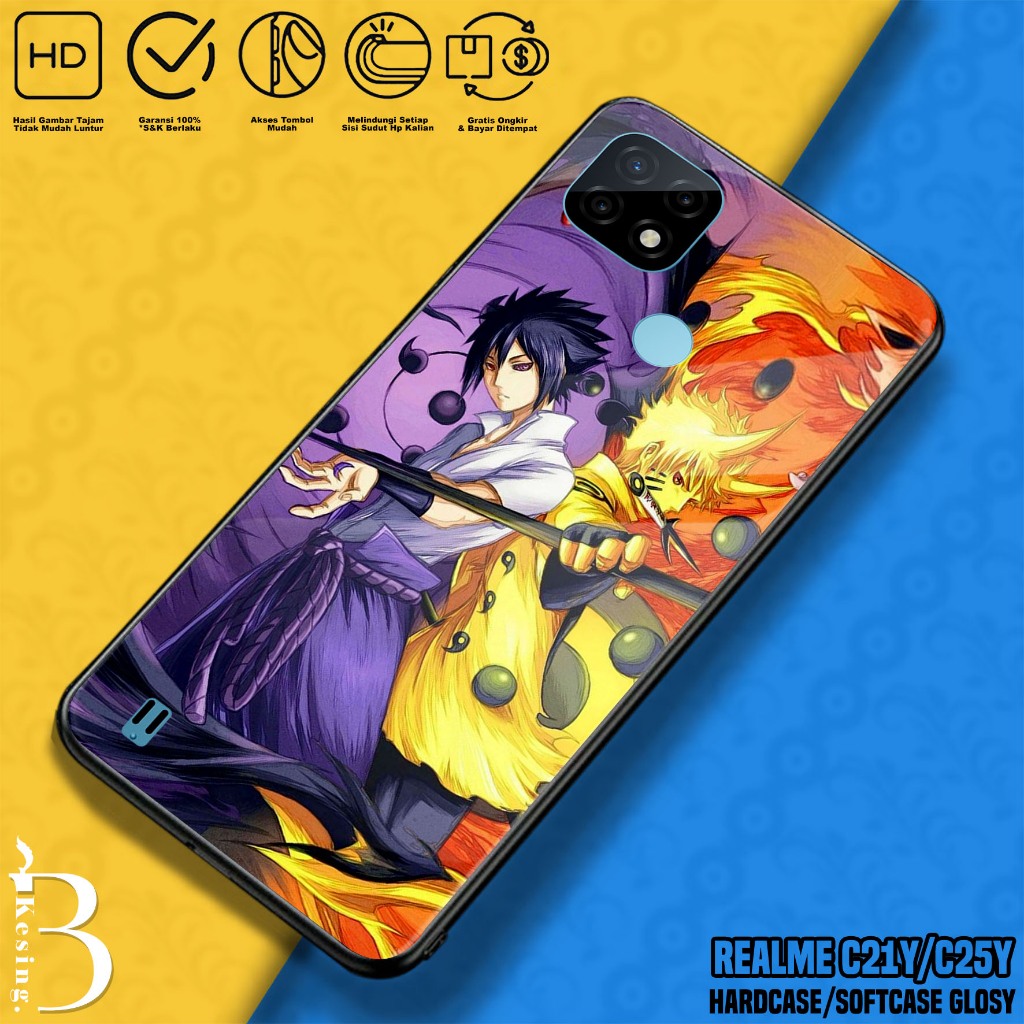 Case Realme C21Y / Realme C25Y - Casing Hp Realme C25Y / Realme C21Y Motif Anime NRT - Silikon Hp Re