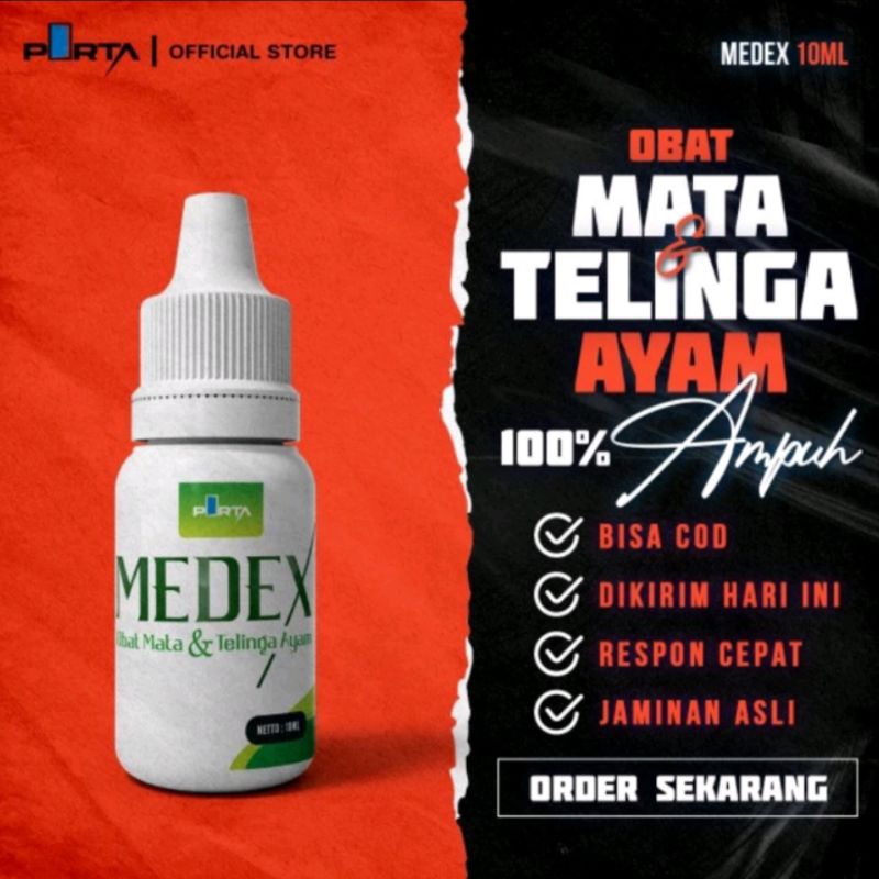 MEDEX - OBAT MATA AYAM BERBUSA DAN TELINGA AYAM CONGEK