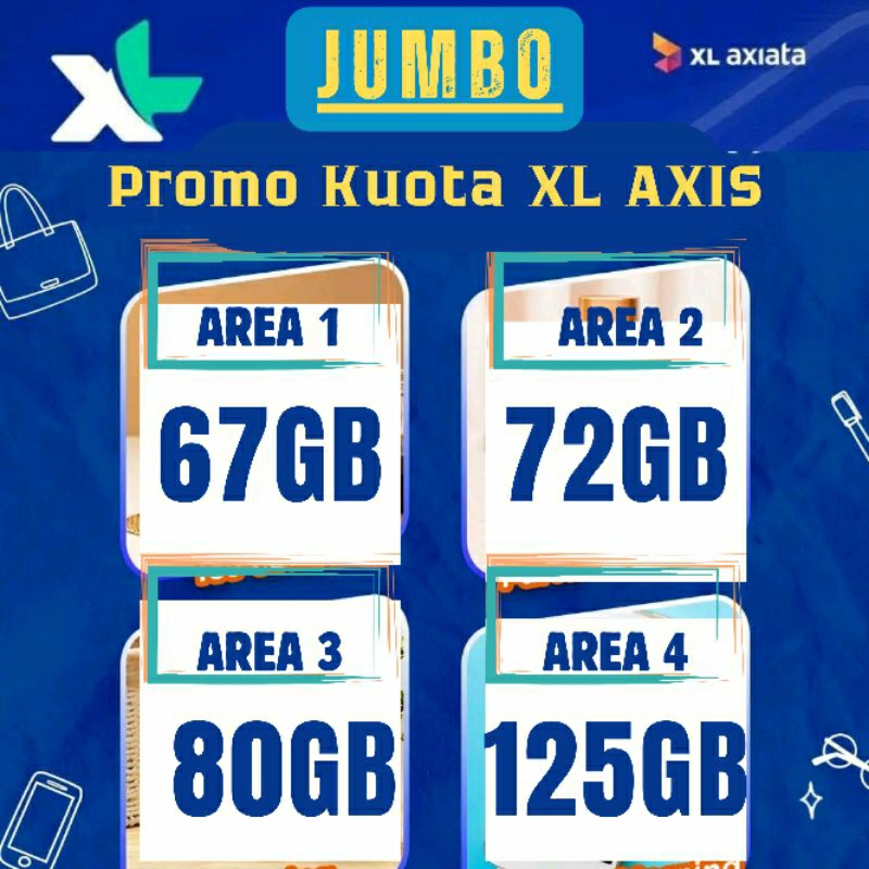 PAKET AKRAB XL AXIS JUMBO/XXL KUOTA BESAR