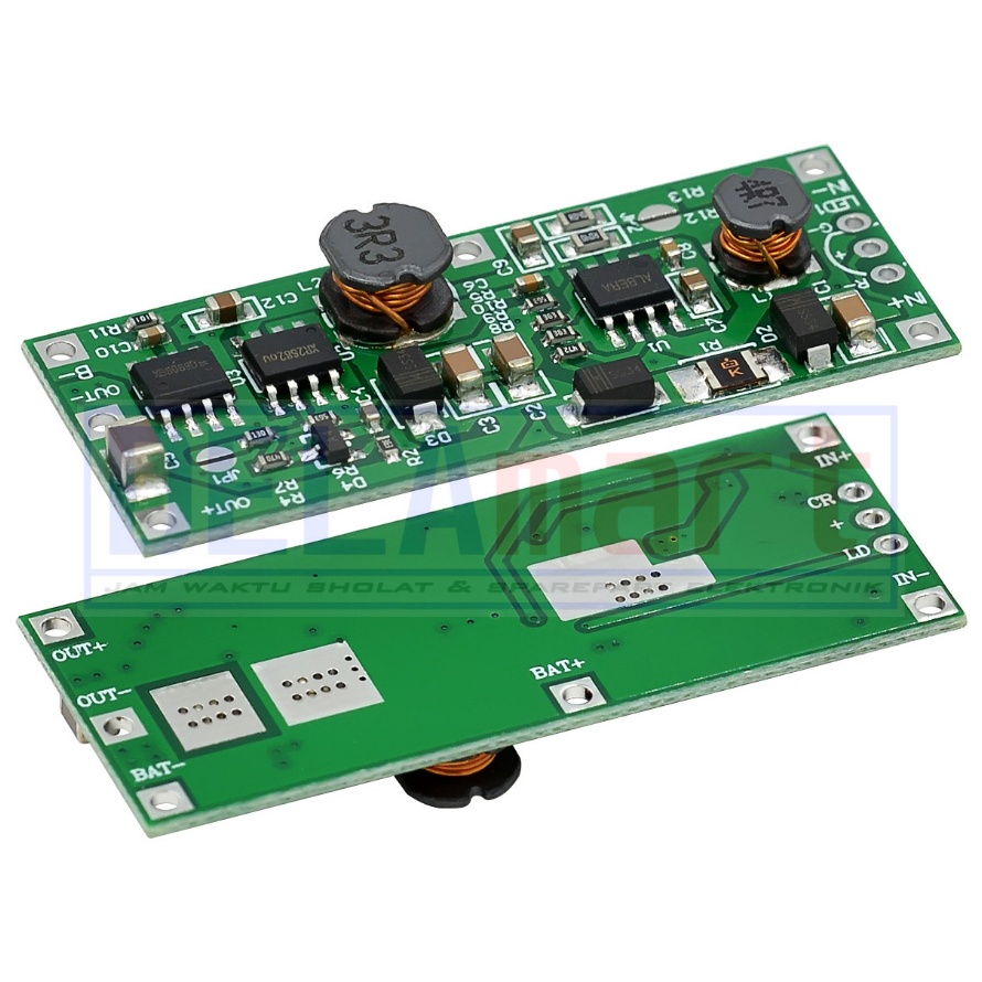 DC UPS module 9v 12v 1A 1865 boost step up Miliki