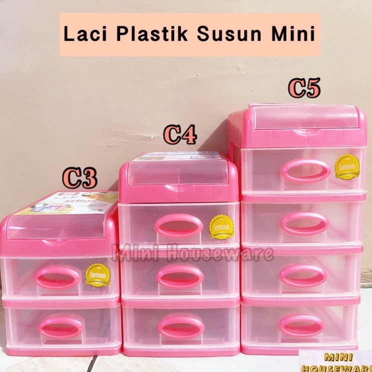 Laci Plastik 2 Susun  3 Susun  4 Susun  Laci Plastik Mini Shinpo SIP 363  Tempat Makeup