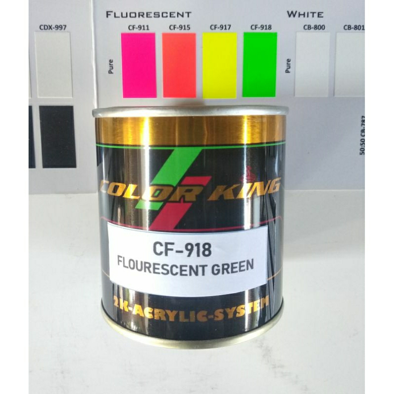 Cat flourescent PU/cat stabilo/cat warna stabilo green 1/4ltr Color King