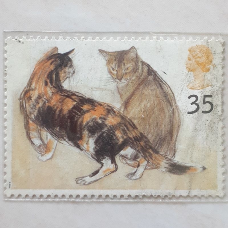 

Perangko Inggris Britania Raya & Irlandia Utara Cats (1995) (Kikko (Tortoiseshell) and Rosy (Abyssinian) - (Felis silvest)) Tahun 1995